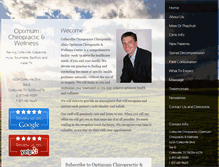 Tablet Screenshot of optimumchiropracticwellness.com